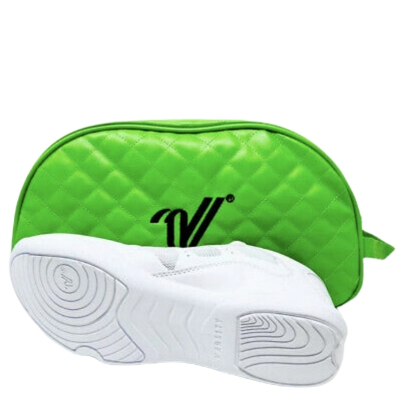 NWT Varsity All For One A41 White Kids Cheerleading Shoes with Travel Case - Picture 6 of 10